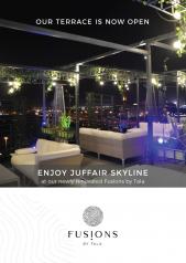 Our terrace is now open. Enjoy the Juffair skyline at our newly renovated Fusions by Tala